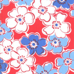 Moda Back Porch "Friendship Flowers Country Red"