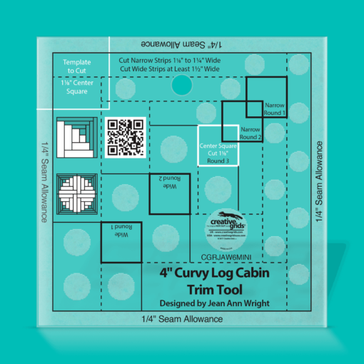 Creative Grid's 4 Inch Curvy Log Cabin Trim Tool