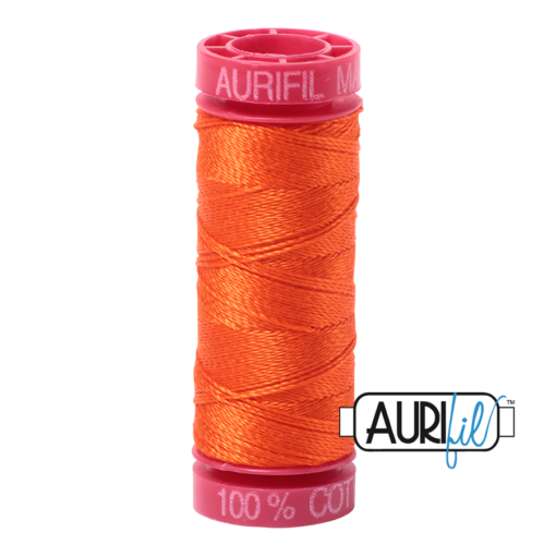 Aurifil 12wt 1104 Neon Orange