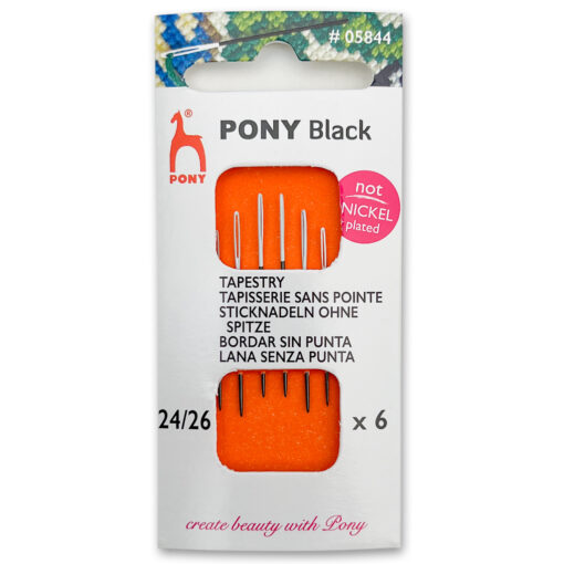 Pony Tapestry black-white 24 + 26