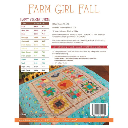 Farm Girl Fall Kreuzstichanleitung Lori Holt